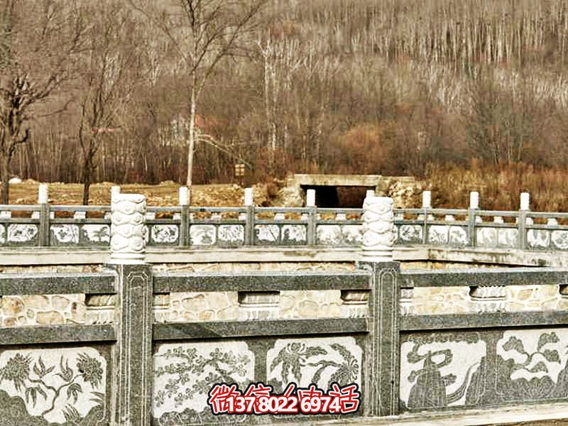 山區(qū)河道芝麻灰防護欄桿